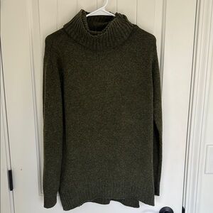 Olive Green Turtleneck Sweater
